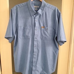 Orvis Classic Collection Blue Button Down Shirt
